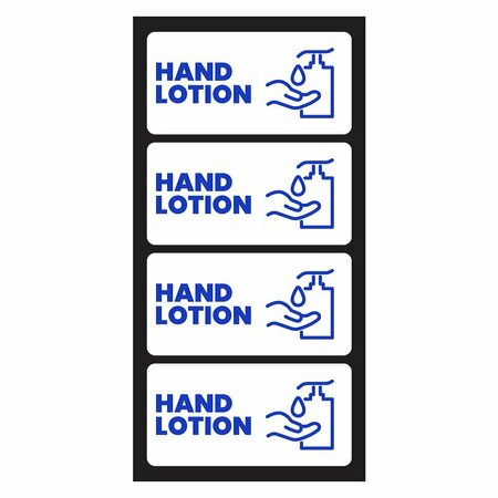 FUEL STICKERS Hand Lotion Sticker, Commercial Hand Lotion Dispenser Sticker Label, Hvy-Dty, 2''x1'', 20PK Z-2X1HDLT-20PK